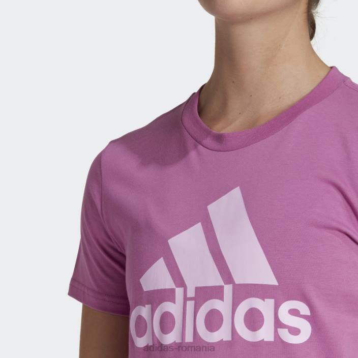 Adidas tricou cu logo essentials lila femei liliac 2JBN9188