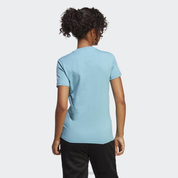 Adidas tricou cu logo subțire essentials albastru adidas femei albastru alb 2JBN16416