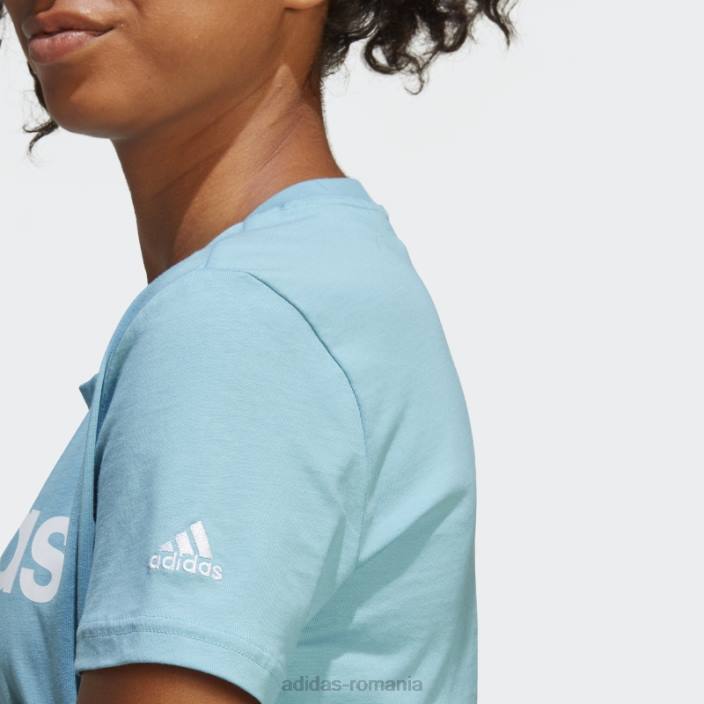Adidas tricou cu logo subțire essentials albastru adidas femei albastru alb 2JBN16416