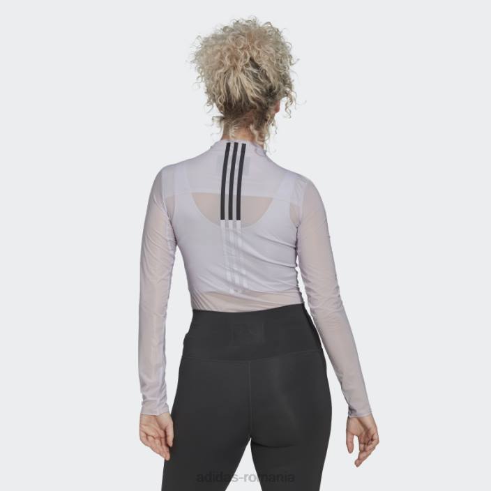 Adidas tricou cu mânecă lungă argintie Dawn femei zori argintii 2JBN2477