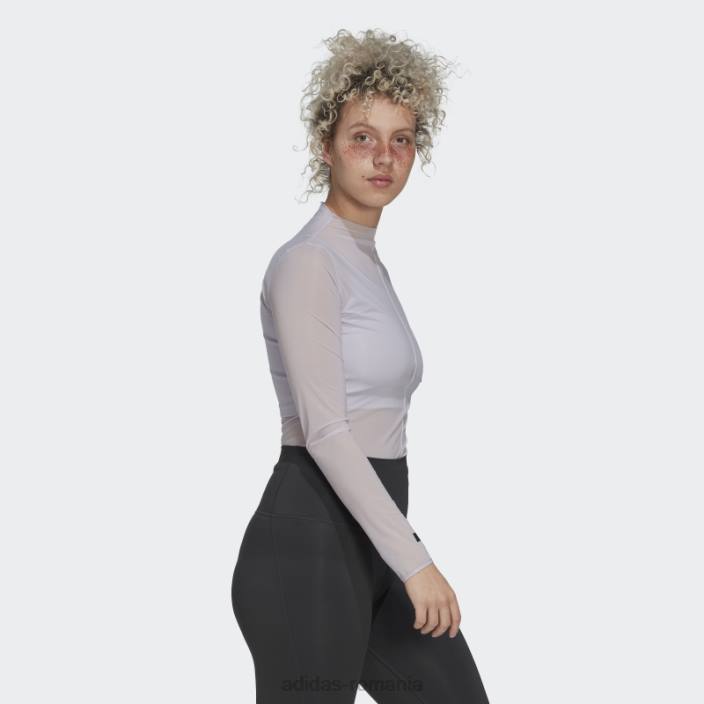Adidas tricou cu mânecă lungă argintie Dawn femei zori argintii 2JBN2477