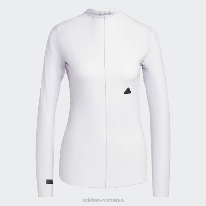 Adidas tricou cu mânecă lungă argintie Dawn femei zori argintii 2JBN2477