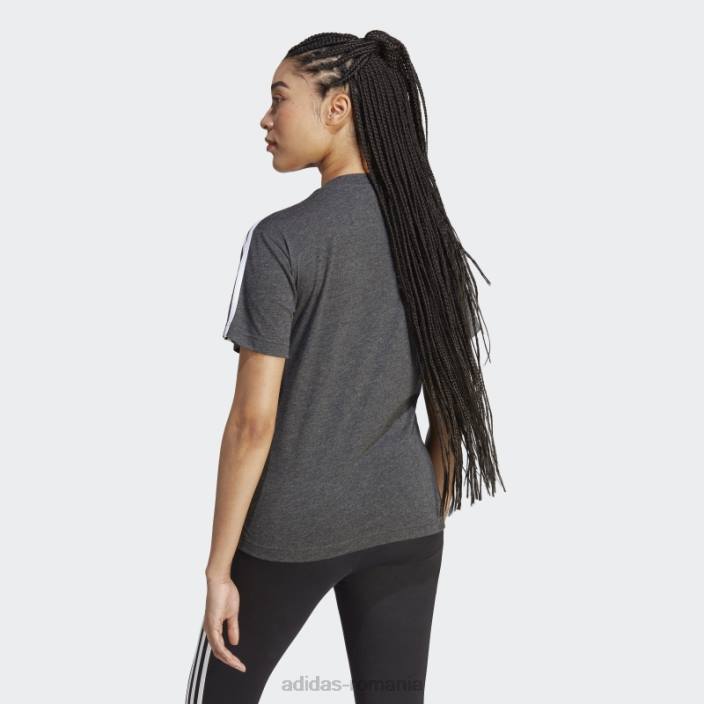 Adidas tricou de maternitate (maternitate) negru melange adidas femei negru melange/alb 2JBN16800