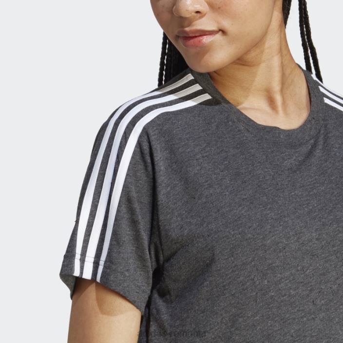 Adidas tricou de maternitate (maternitate) negru melange adidas femei negru melange/alb 2JBN16800