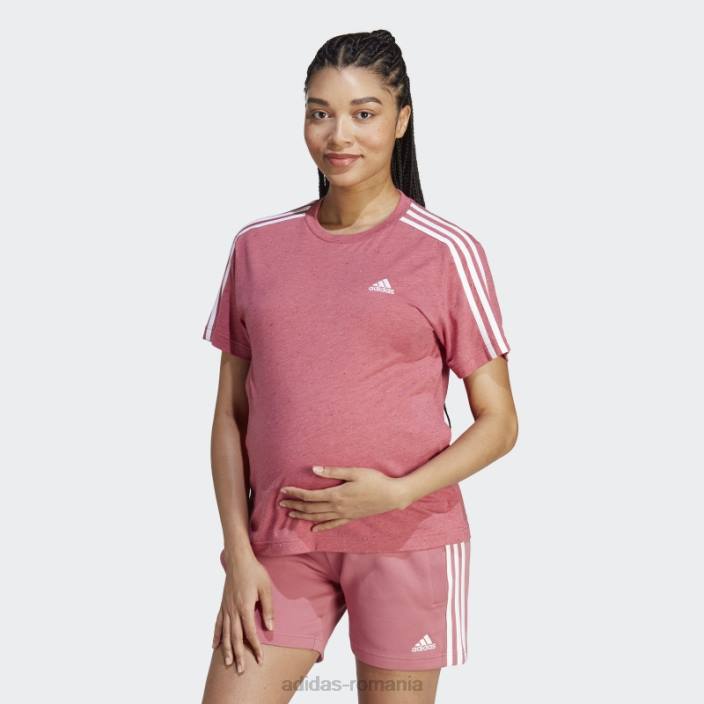 Adidas tricou de maternitate (maternitate) roz mel femei roz mel/alb 2JBN16862