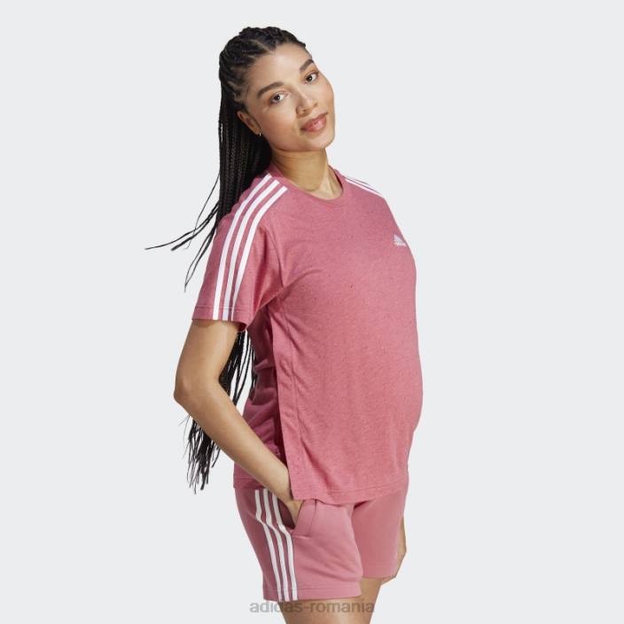 Adidas tricou de maternitate (maternitate) roz mel femei roz mel/alb 2JBN16862