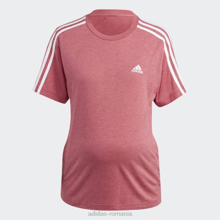 Adidas tricou de maternitate (maternitate) roz mel femei roz mel/alb 2JBN16862