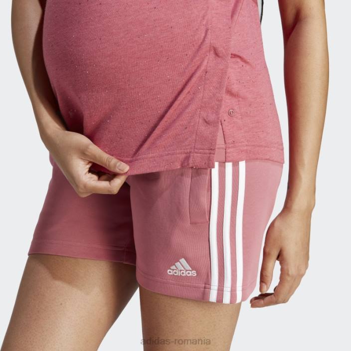 Adidas tricou de maternitate (maternitate) roz mel femei roz mel/alb 2JBN16862