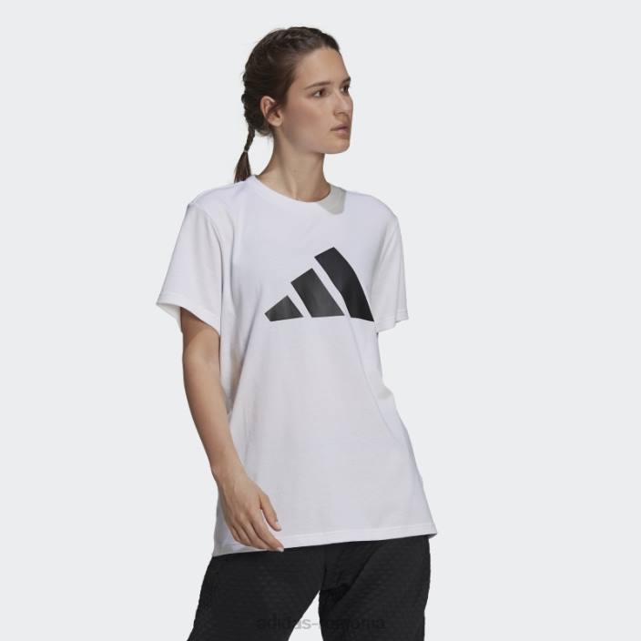 Adidas tricou grafic pentru îmbrăcăminte sport pentru viitor, alb fierbinte, logo icons femei alb 2JBN2837
