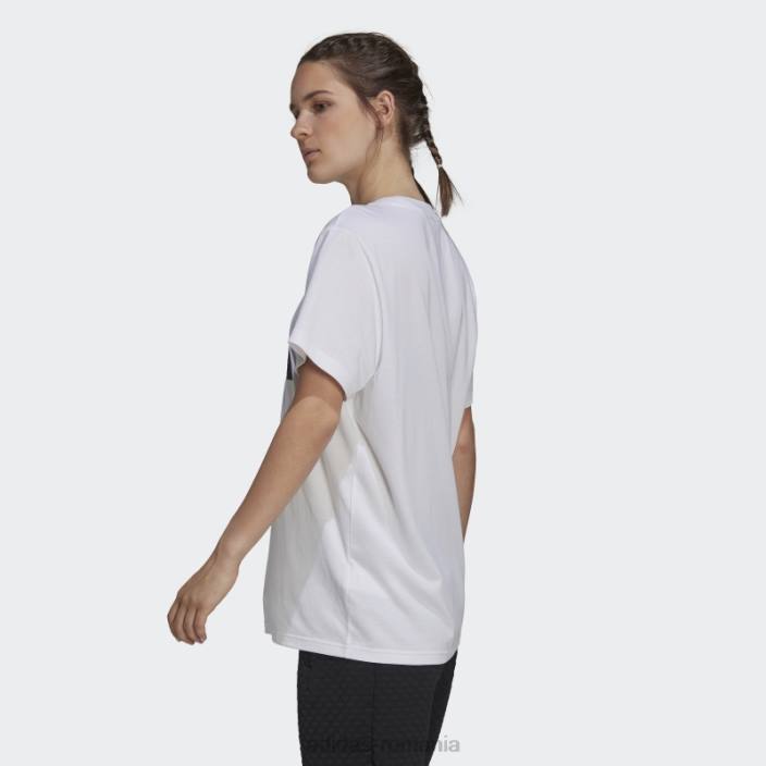 Adidas tricou grafic pentru îmbrăcăminte sport pentru viitor, alb fierbinte, logo icons femei alb 2JBN2837