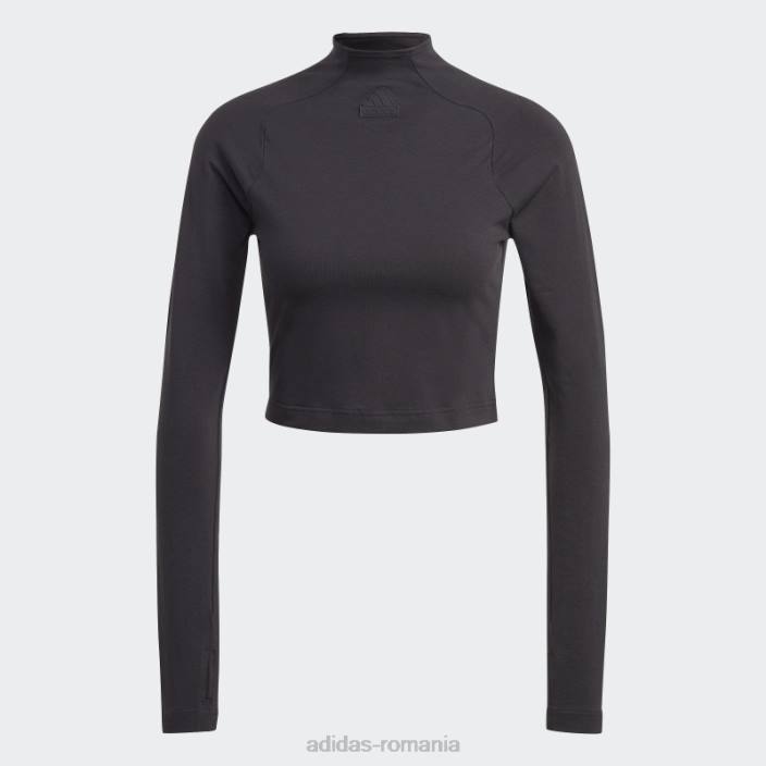Adidas tricou negru city escape cu mânecă lungă femei negru 2JBN9490