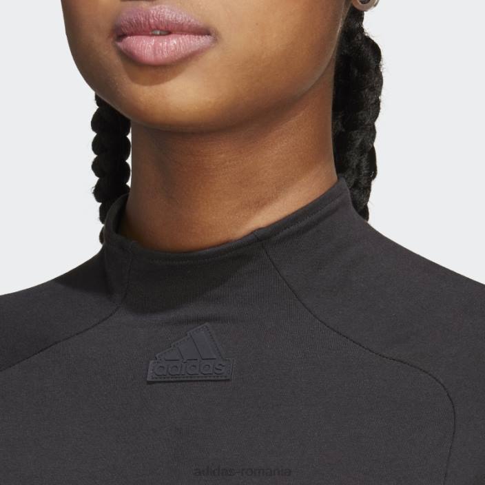 Adidas tricou negru city escape cu mânecă lungă femei negru 2JBN9490