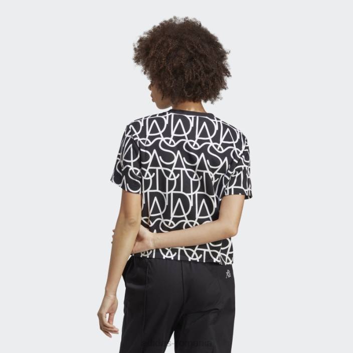 Adidas tricou negru cu grafic boyfriend fierbinte femei negru/multicolor/alb 2JBN17439