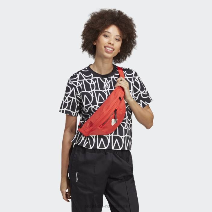 Adidas tricou negru cu grafic boyfriend fierbinte femei negru/multicolor/alb 2JBN17439