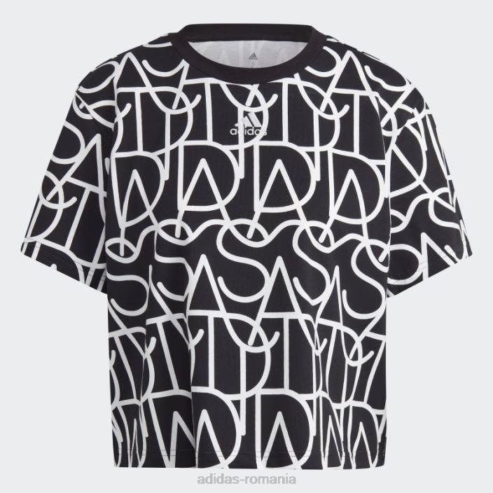 Adidas tricou negru, fierbinte, cu grafic boyfriend femei negru/multicolor/alb 2JBN9626