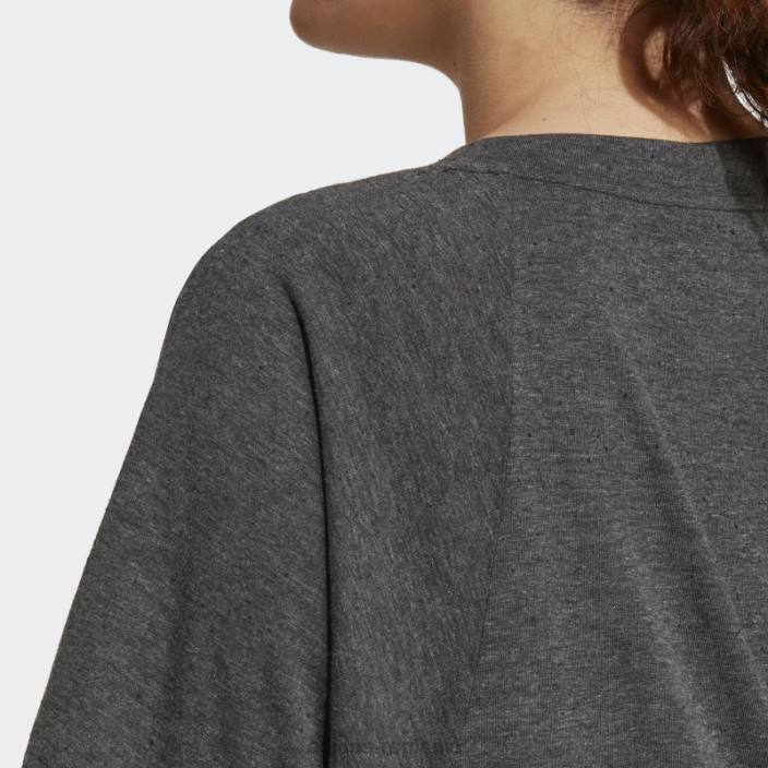 Adidas tricou negru melange future icons winners 3.0 (mărime plus) femei negru melange/gri 2JBN9832