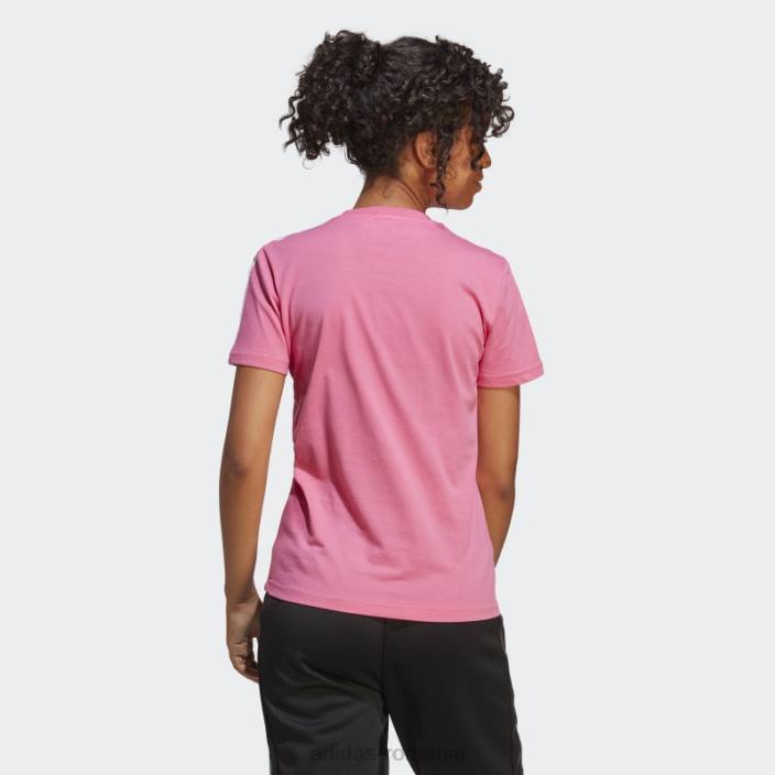 Adidas tricou subțire cu 3 dungi essentials, magenta adidas femei magenta/alb 2JBN16476