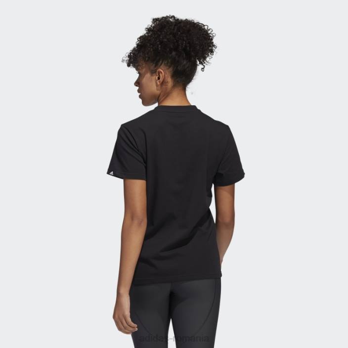 Adidas tricou superher cu logo grafic floral negru adidas femei alb negru 2JBN10530