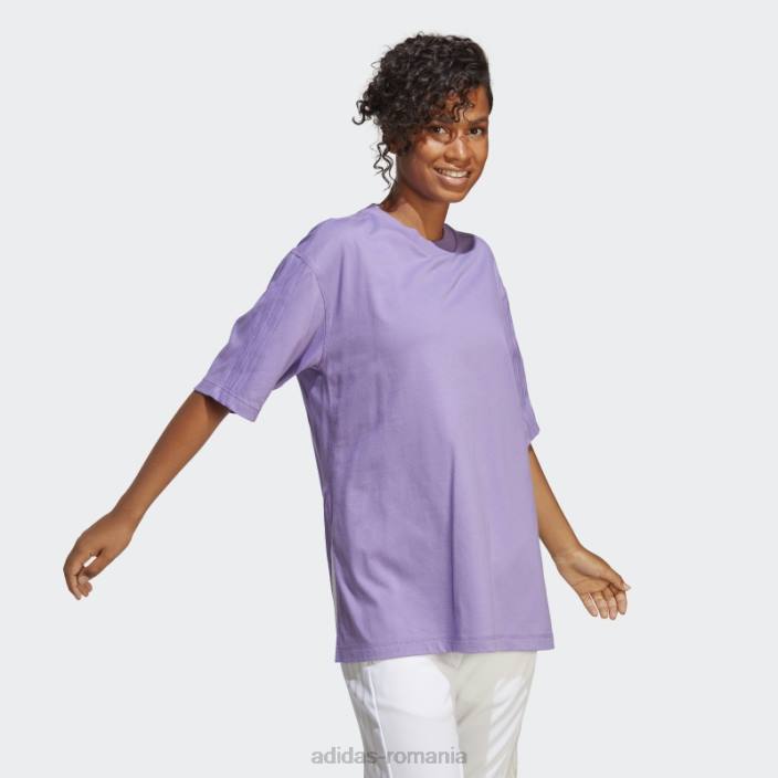 Adidas tricou supradimensionat dance violet adidas femei violet 2JBN8838