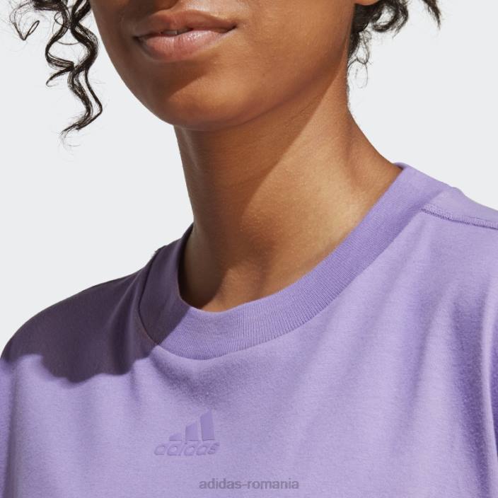 Adidas tricou supradimensionat dance violet adidas femei violet 2JBN8838