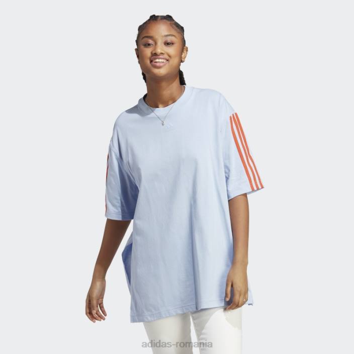 Adidas tricou supradimensionat de dans albastru albastru adidas femei albastru zori/rosu 2JBN8835
