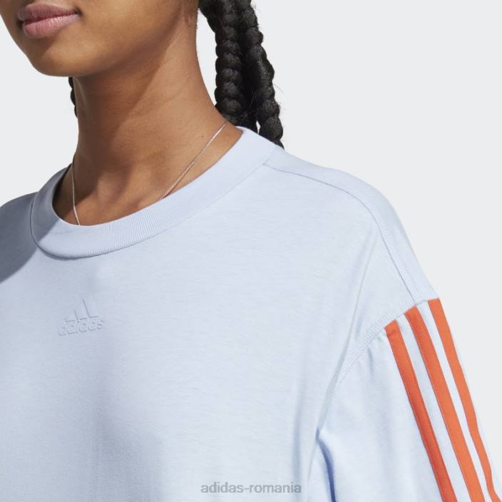 Adidas tricou supradimensionat de dans albastru albastru adidas femei albastru zori/rosu 2JBN8835