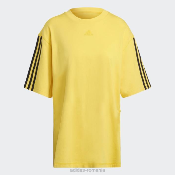 Adidas tricou supradimensionat de dans auriu femei auriu/negru 2JBN8834