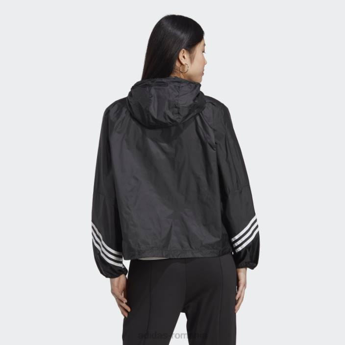 Adidas vânt negru.rdy anorac cu glugă femei negru 2JBN17434