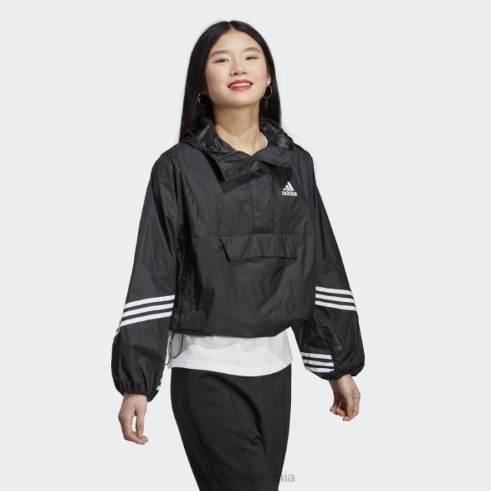Adidas vânt negru.rdy anorac cu glugă femei negru 2JBN17434