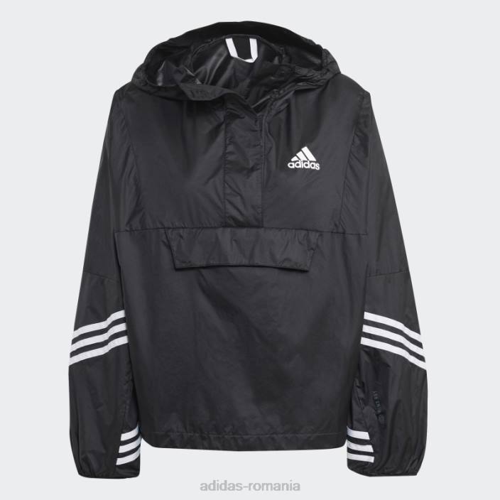 Adidas vânt negru.rdy anorac cu glugă femei negru 2JBN17434