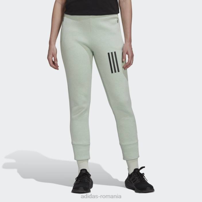 Adidas verde mel mission victory pantaloni slim-fit cu talie inalta moda femei verde mel 2JBN9303