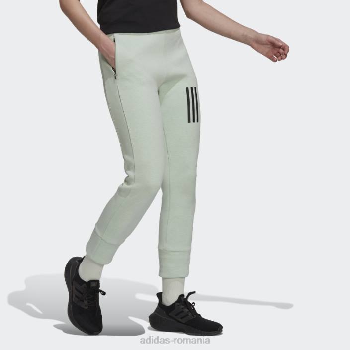 Adidas verde mel mission victory pantaloni slim-fit cu talie inalta moda femei verde mel 2JBN9303