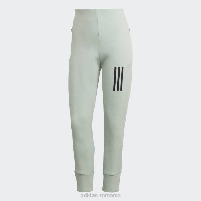 Adidas verde mel mission victory pantaloni slim-fit cu talie inalta moda femei verde mel 2JBN9303