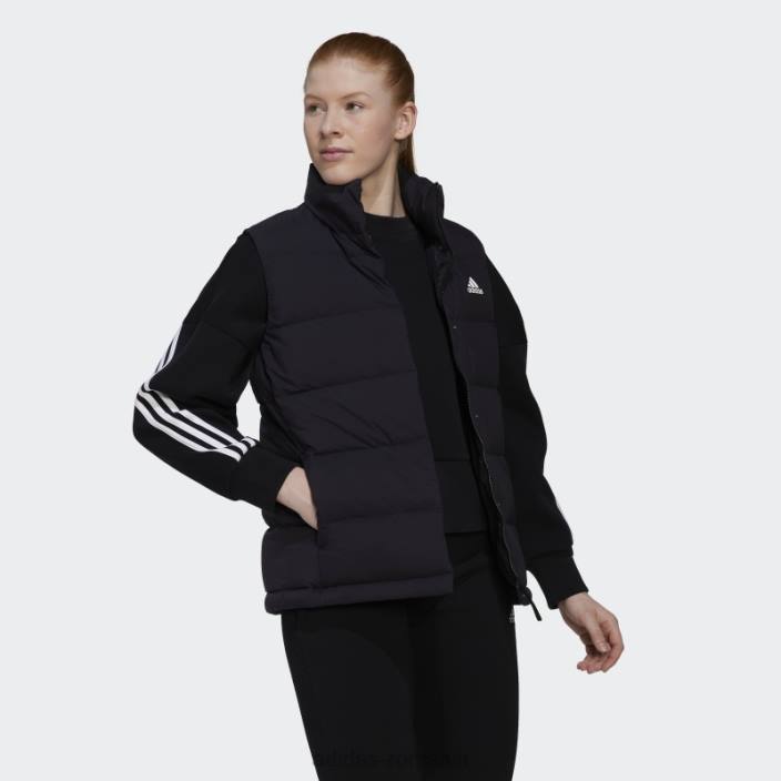 Adidas vestă neagră cu puf helionic femei negru 2JBN16780
