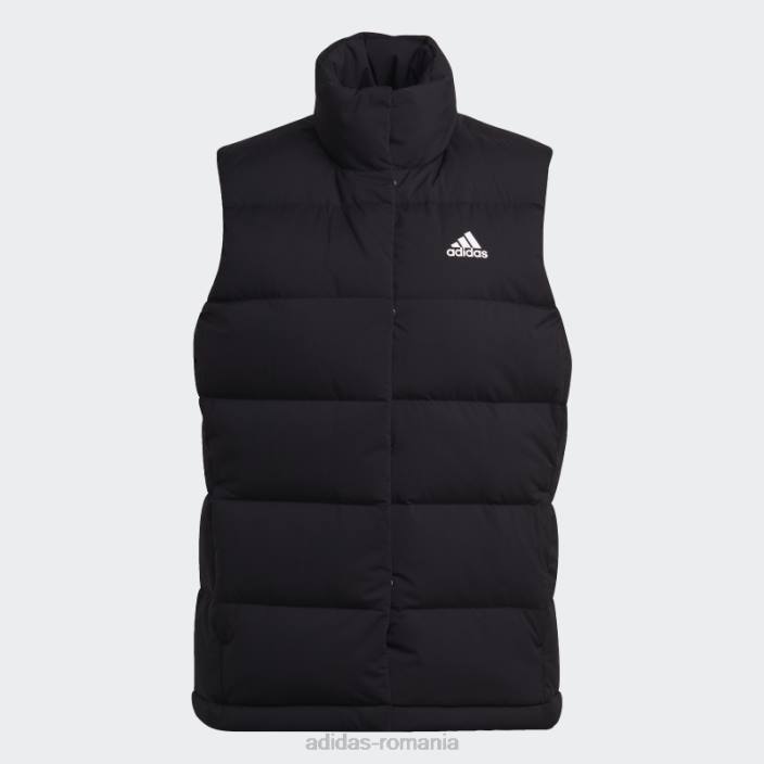 Adidas vestă neagră cu puf helionic femei negru 2JBN16780