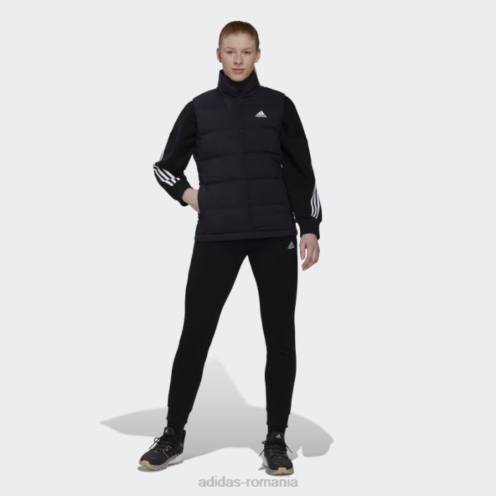 Adidas vestă neagră cu puf helionic femei negru 2JBN16780