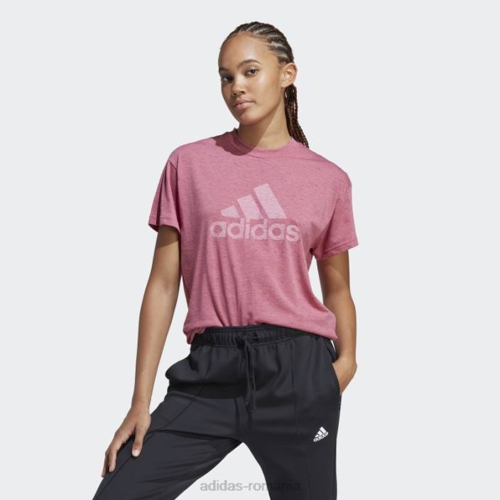 Adidas viitoarele icoane câștigători 3.0 tee fashion pink mel femei roz mel/alb 2JBN9691