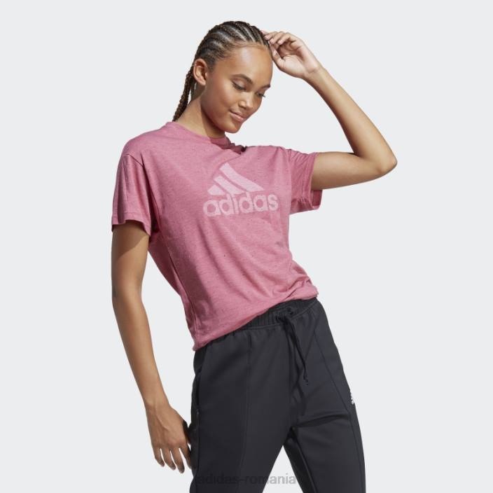 Adidas viitoarele icoane câștigători 3.0 tee fashion pink mel femei roz mel/alb 2JBN9691