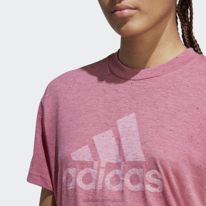 Adidas viitoarele icoane câștigători 3.0 tee fashion pink mel femei roz mel/alb 2JBN9691