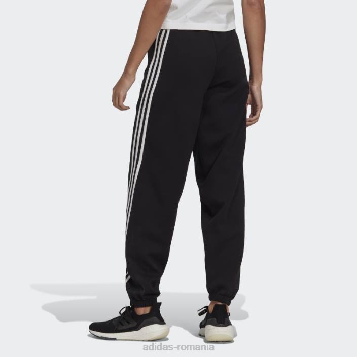 Adidas viitor iconi pantaloni 3 dungi negri femei negru 2JBN2977