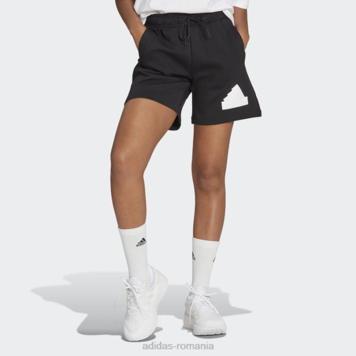 Adidas viitor icons insignă de pantaloni scurți sport negru adidas femei negru 2JBN2322