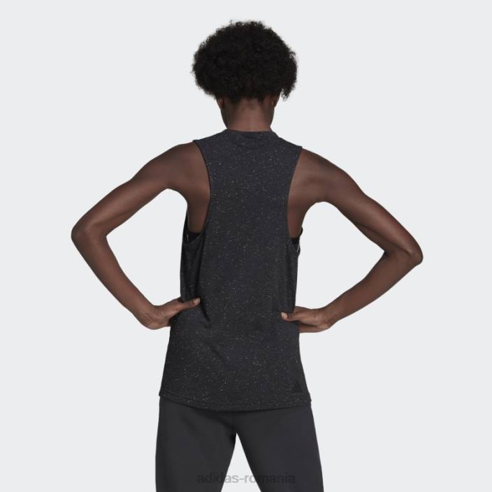 Adidas viitor icons winners 3.0 tank top black melange fashion femei melange negru 2JBN10392