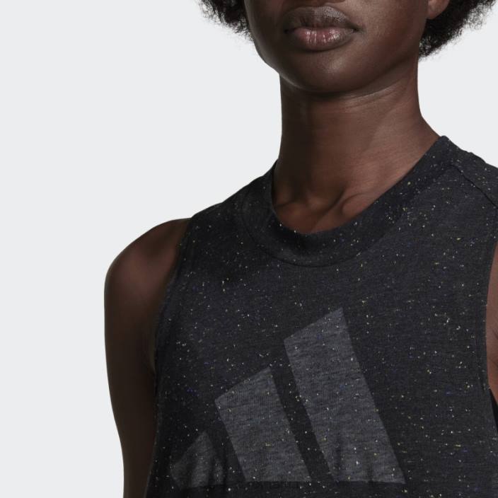Adidas viitor icons winners 3.0 tank top black melange fashion femei melange negru 2JBN10392