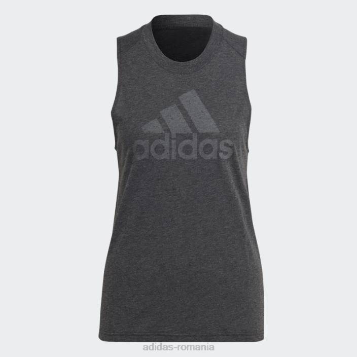 Adidas viitor icons winners 3.0 tank top negru melange femei negru melange/gri 2JBN8953