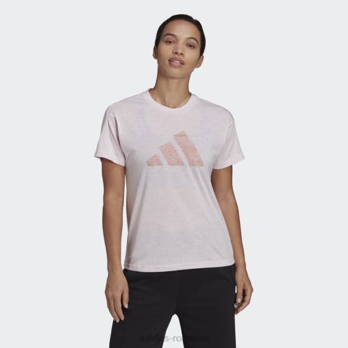 Adidas viitorii icoane fierbinți câștigători 3.0 tee pink mel femei roz mel 2JBN3705