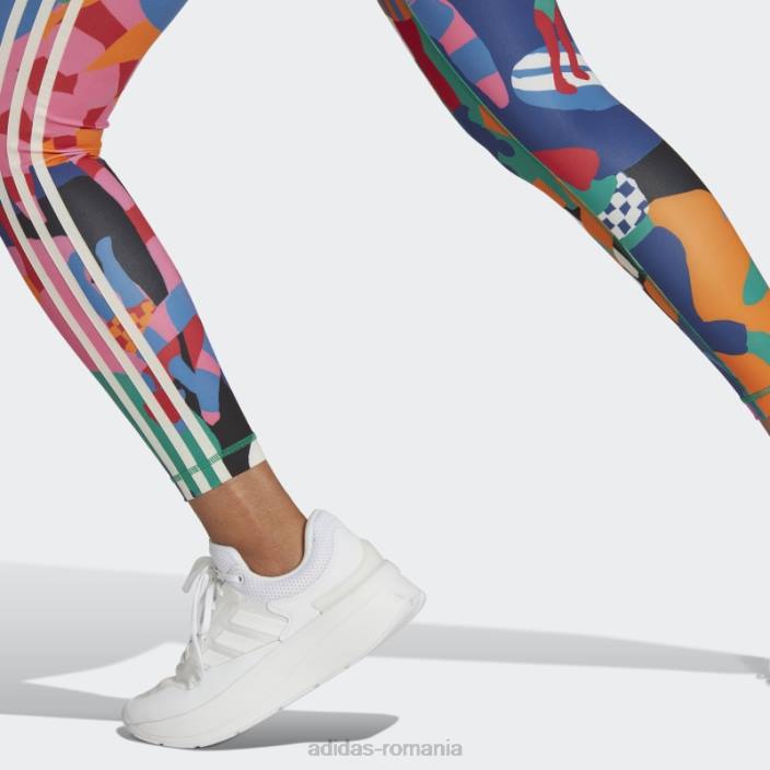 Adidas x farm rio dresuri 7/8 indraznete moda verde femei verde îndrăzneț/stacojiu 2JBN9809