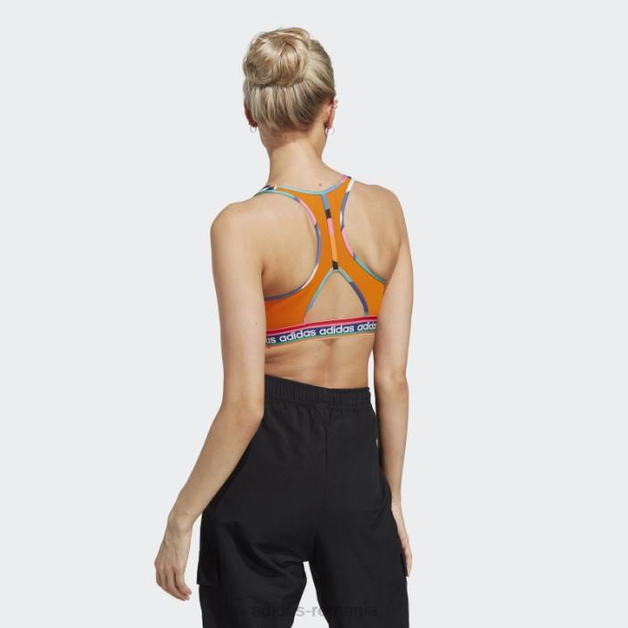Adidas x farm rio sutien mediu sustinere fashion verde indraznet femei verde îndrăzneț/stacojiu 2JBN9469