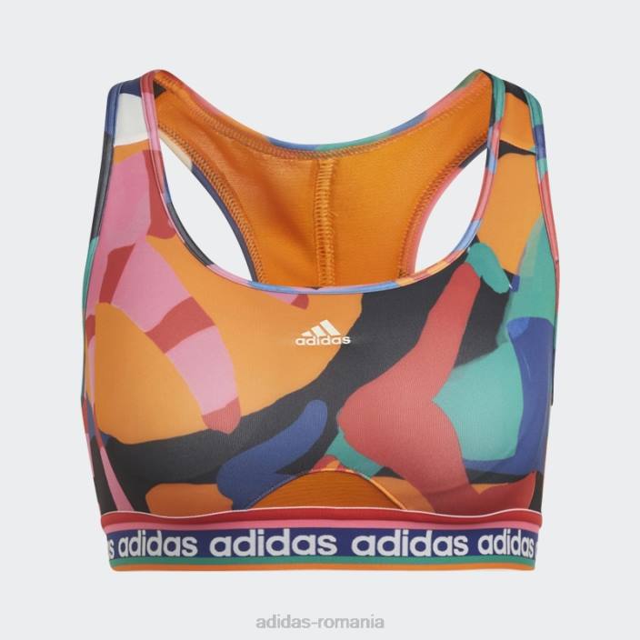Adidas x farm rio sutien mediu sustinere fashion verde indraznet femei verde îndrăzneț/stacojiu 2JBN9469