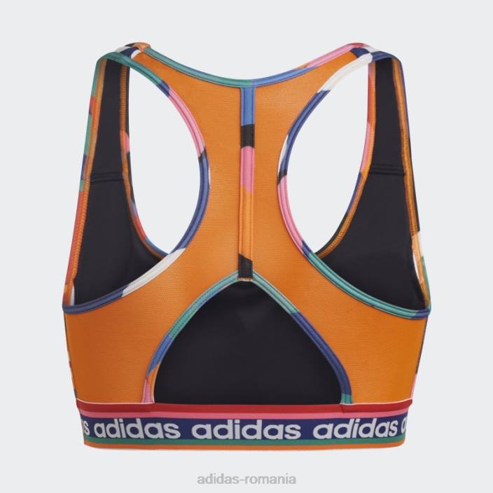 Adidas x farm rio sutien mediu sustinere fashion verde indraznet femei verde îndrăzneț/stacojiu 2JBN9469