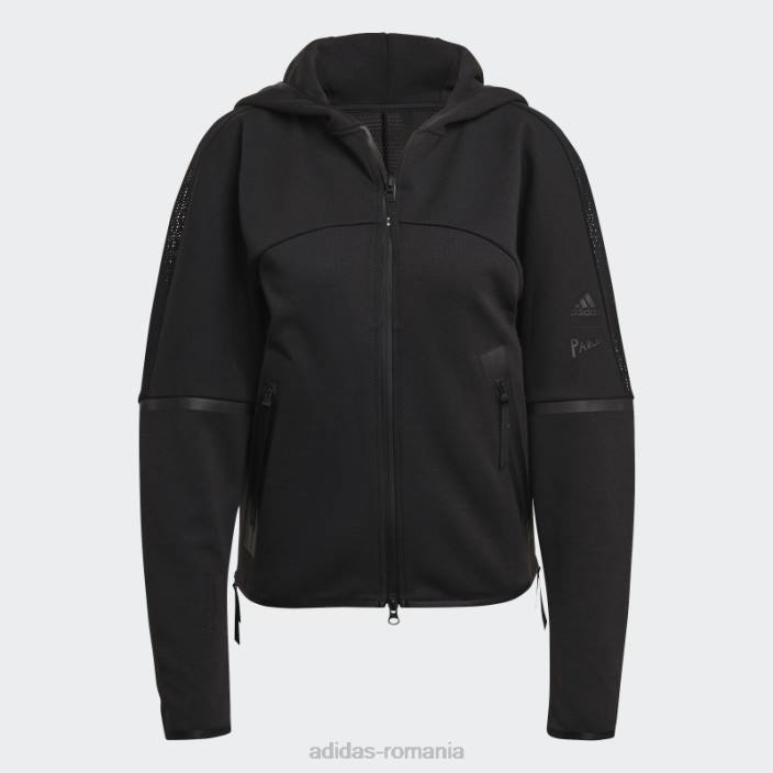Adidas z.n.e. hanorac parley negru fierbinte femei negru 2JBN3153